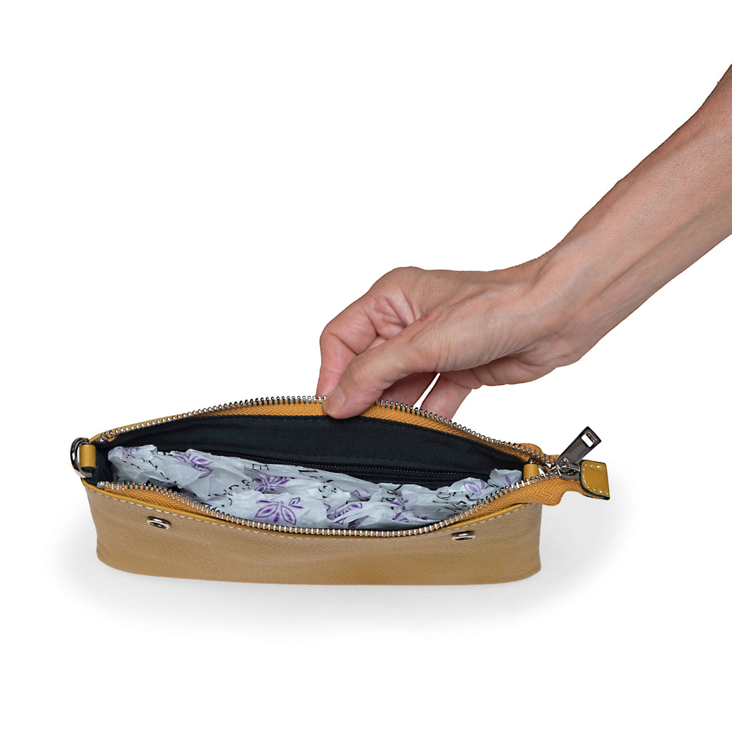 Yellow Endrizzi Borsetta 2-Zipper Crossbody bag