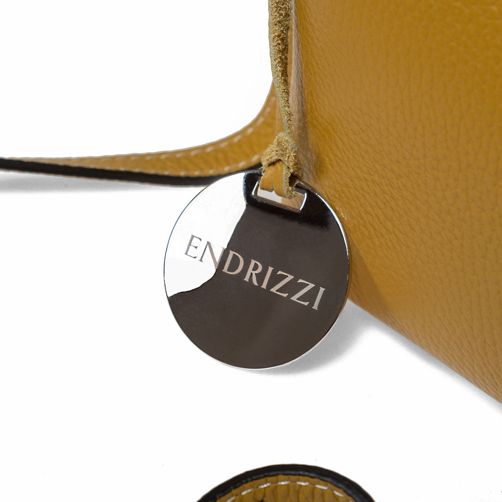 Yellow Endrizzi Borsetta 2-Zipper Crossbody bag