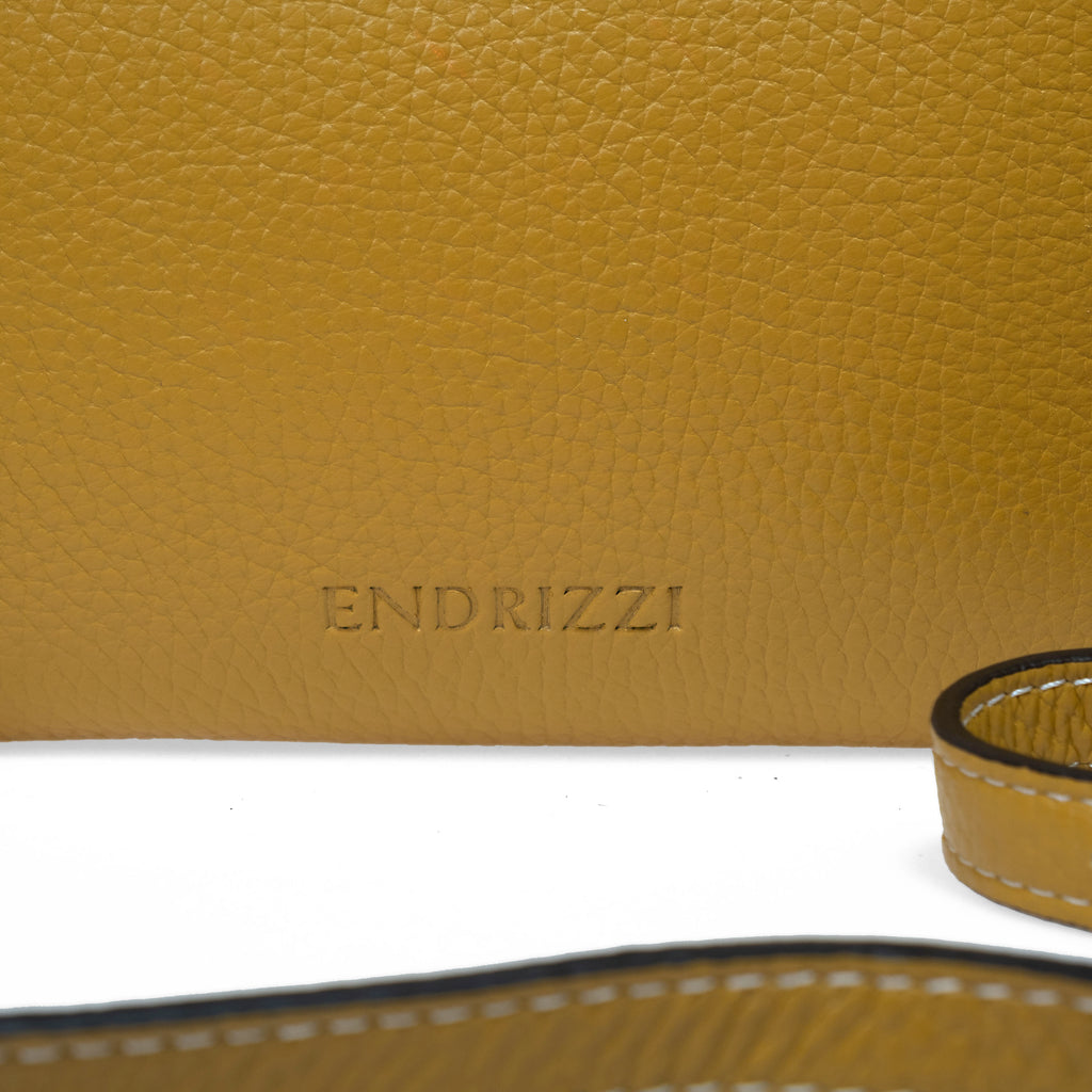 Yellow Endrizzi Borsetta 2-Zipper Crossbody bag