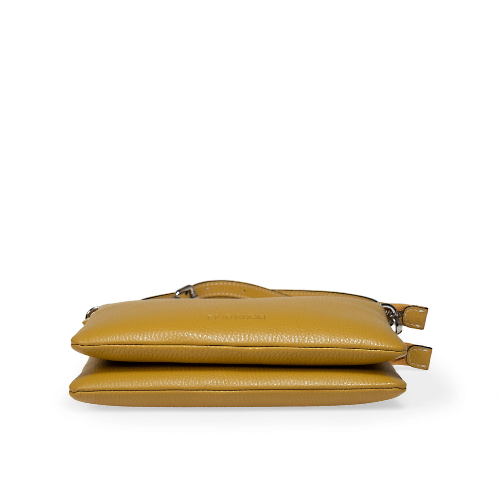 Yellow Endrizzi Borsetta 2-Zipper Crossbody bag