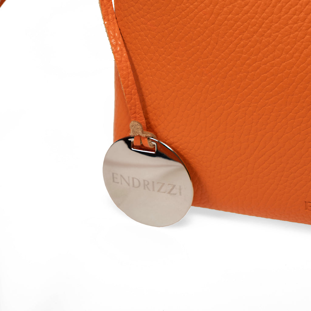Orange Endrizzi Borsetta 2-zipper crossbody bag
