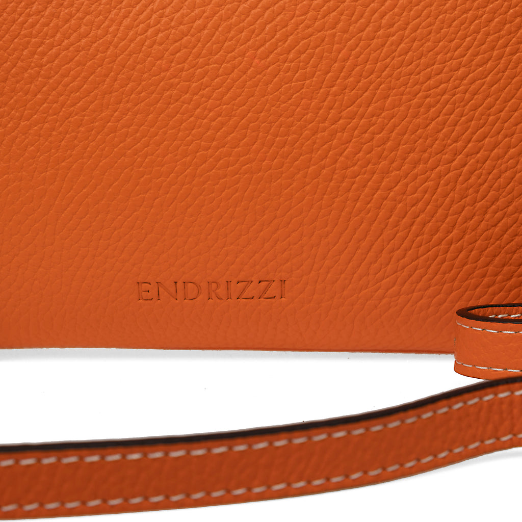 Orange Endrizzi Borsetta 2-zipper crossbody bag