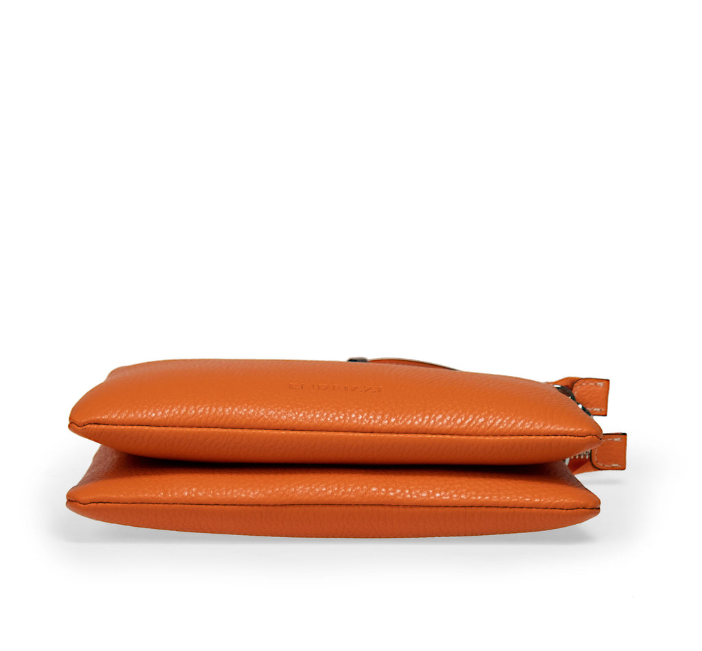 Orange Endrizzi Borsetta 2-zipper crossbody bag