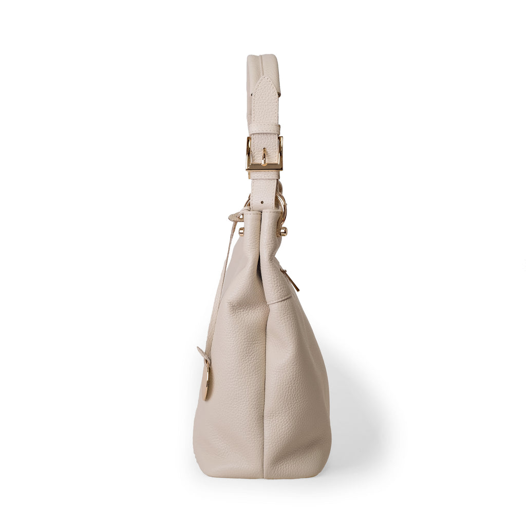 Ragazza Hobo Handbag - Cream - Moda Endrizzi