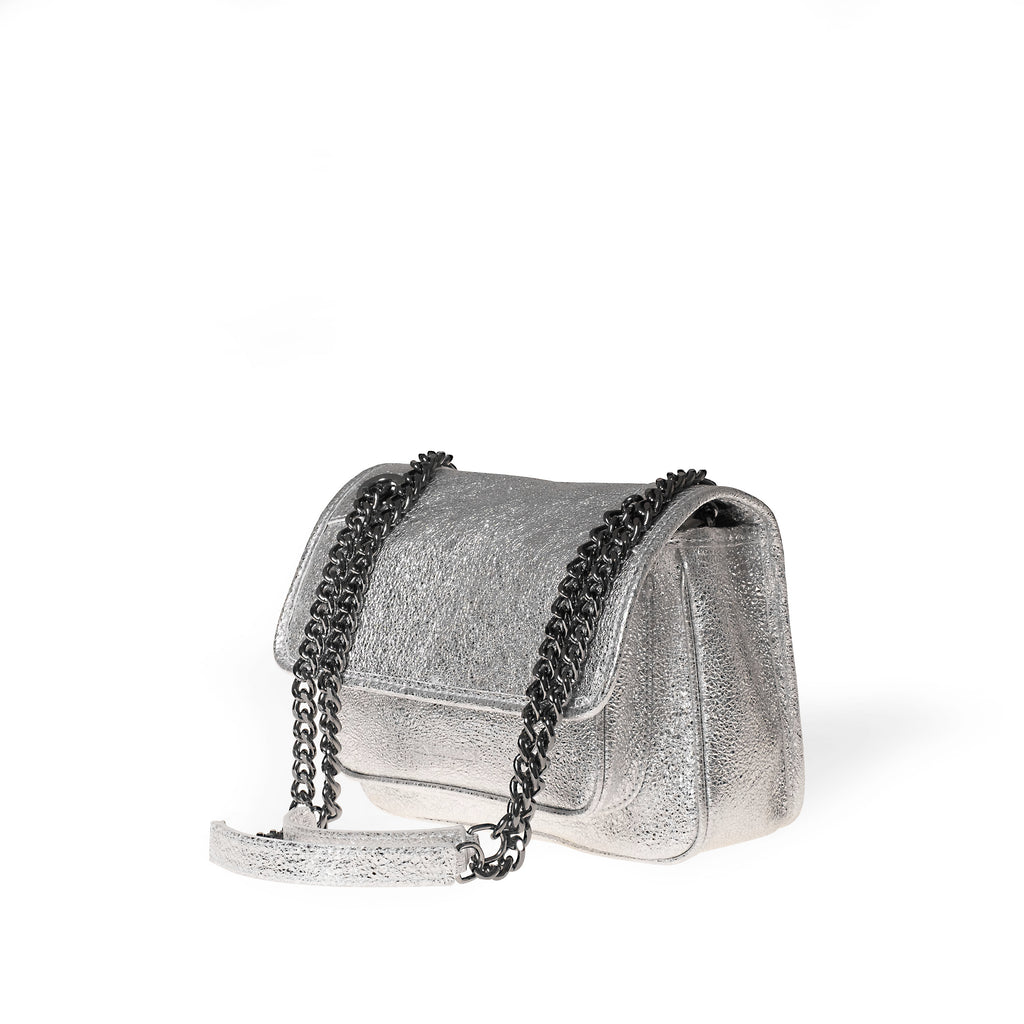 Vivace Crossbody Bag - Silver - Moda Endrizzi